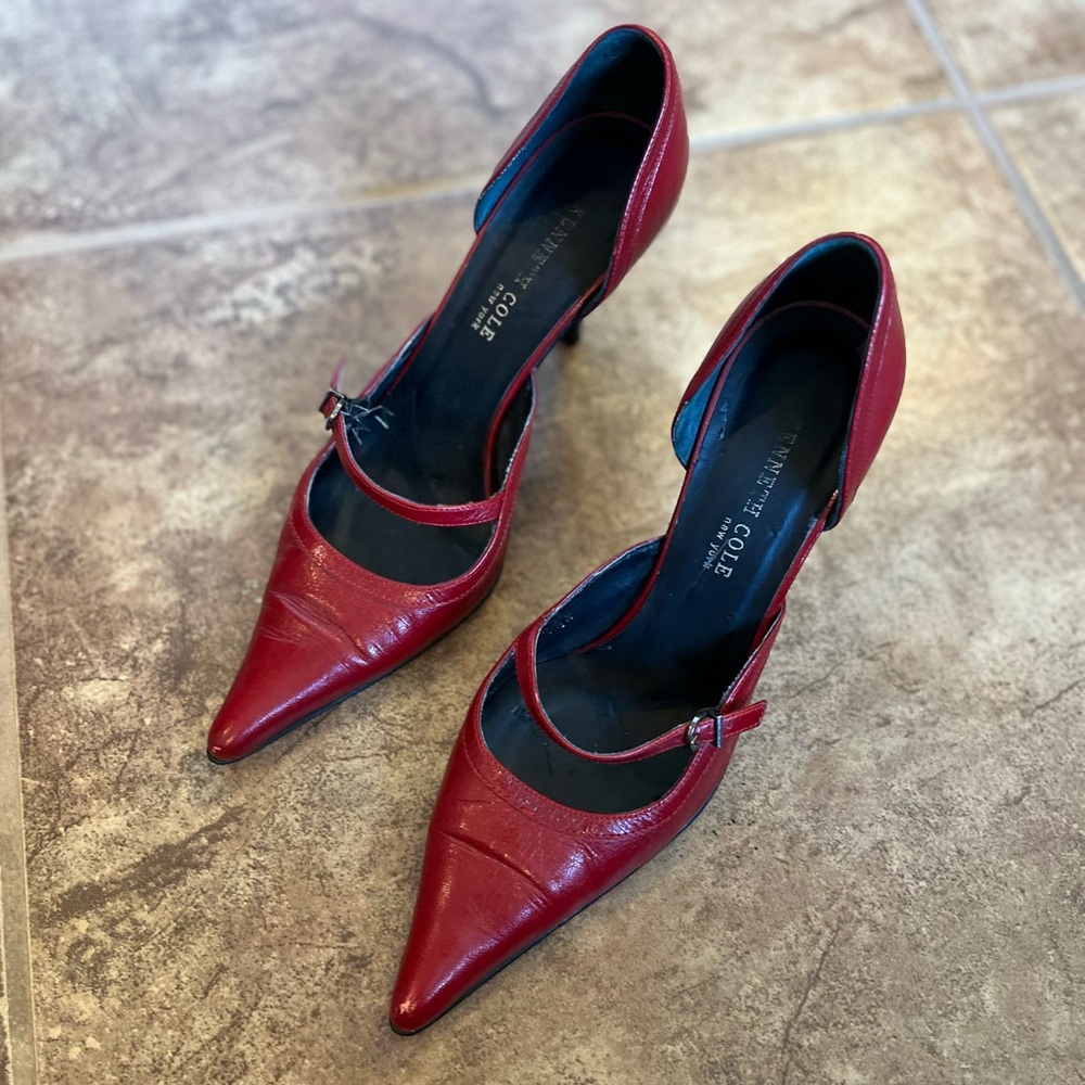 Kenneth Cole Women's Red Leather Heels
